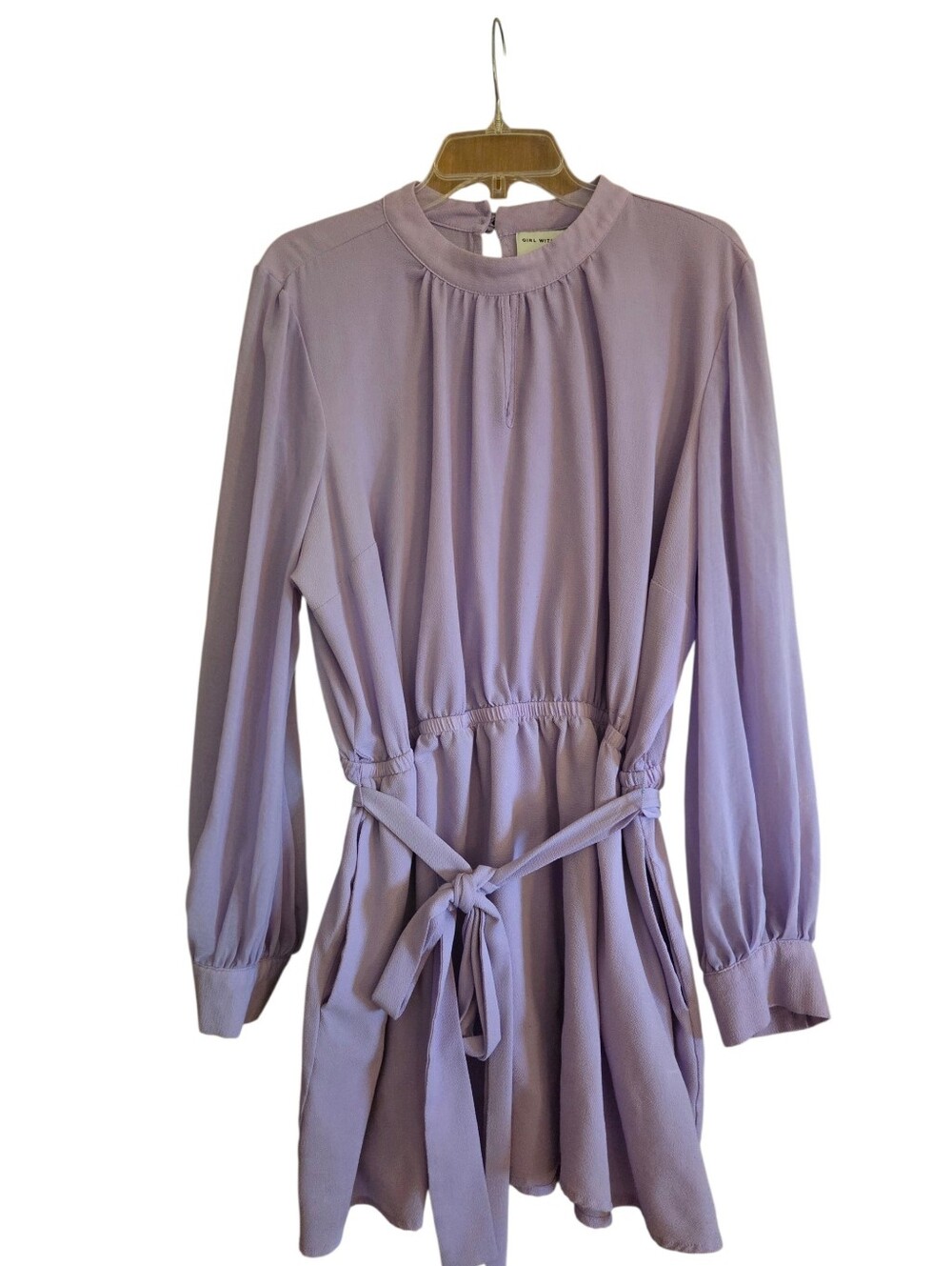 Lane Bryant Lilac Long Sleeved Tunic Top Coquette Romantic Plus Size 22